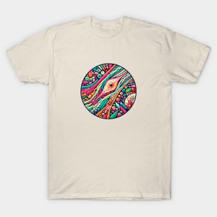 Vivid Histology Canvas: Abstract Tissue Art T-Shirt